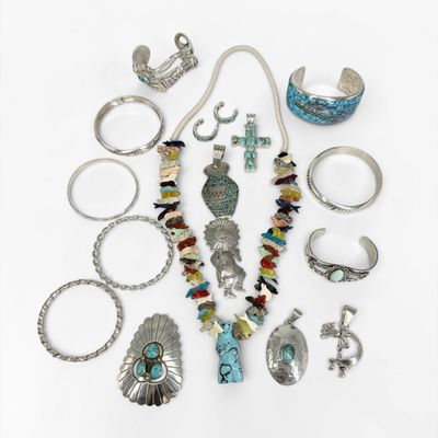 Group of Navajo-Style Jewelry
