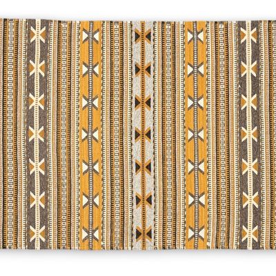 Navajo Natural & Gold Banded Rug