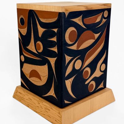Andy Peterson "Raven and Salmon" Bentwood Box