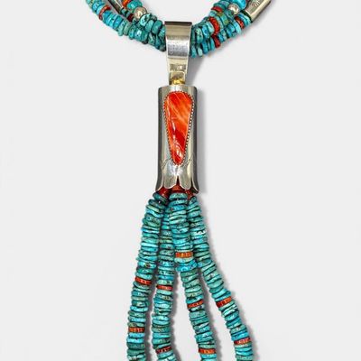 Daniel Coriz Turquoise & Sterling Silver Necklace