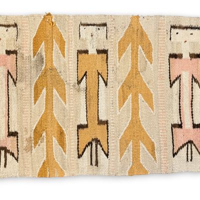 Navajo Yei Figural Gallup Throw Rug