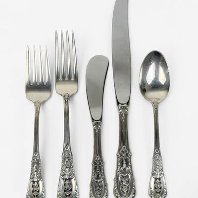 (42pc) Wallace "Rose Point" Sterling Flatware Set