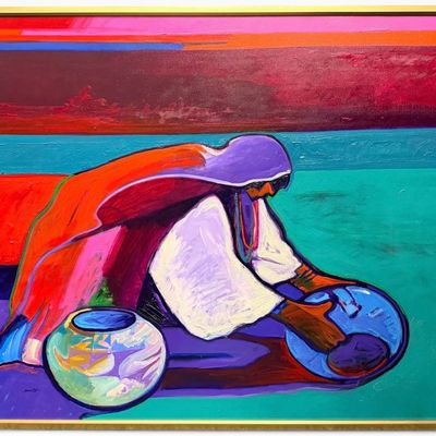 John Nieto "Maria" Acrylic on Canvas