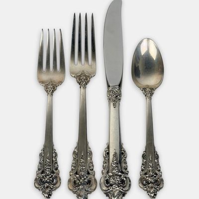 (78pc) Wallace "Grande Baroque" Sterling Flatware Set