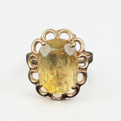 18K Yellow Gold & Citrine Ring