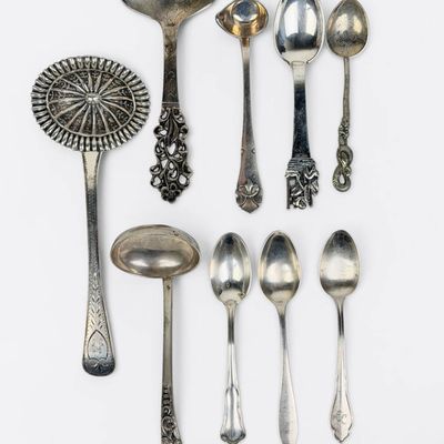 (9) .800/.830 Silver Spoons