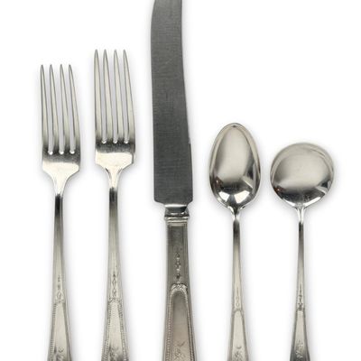 (129pc) Jennings Silver Company Sterling Flatware Set