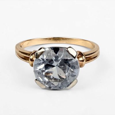 14K Yellow Gold & Aquamarine Ring