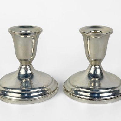 (2) Towle Sterling Silver Weighted Candlesticks