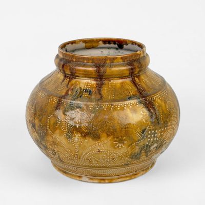 Tiffany Studios LCT Pottery 'Lion' Vase