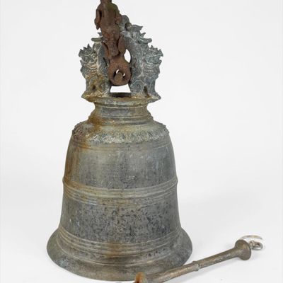 Antique Burmese Bronze Temple Bell