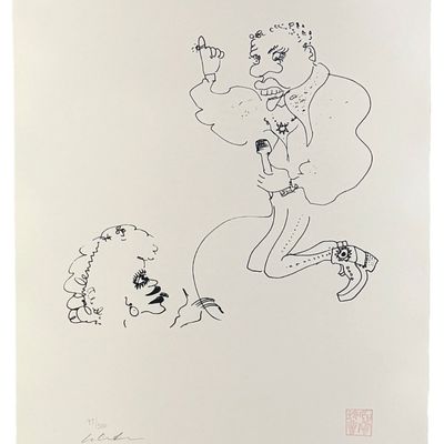 John Lennon "Whatever Gets You Through The Night" Lithograph