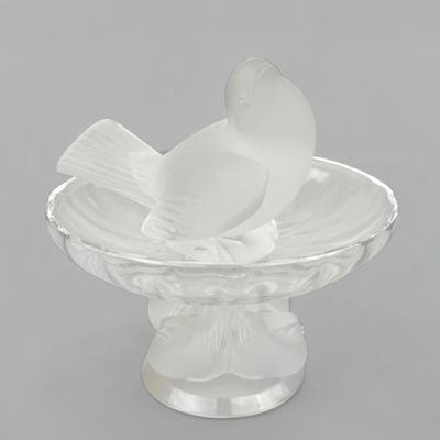 Lalique Bird Dish & Figure