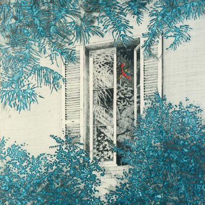 Yannick Ballif "Fenetre d'Ete" Aquatint