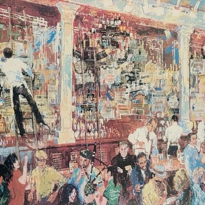 Leroy Neiman "F.X. McRory's Whiskey Bar" Serigraph