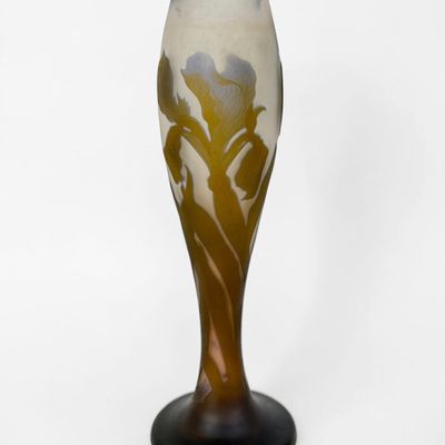 Emile Galle 'Iris' Cameo Glass Vase