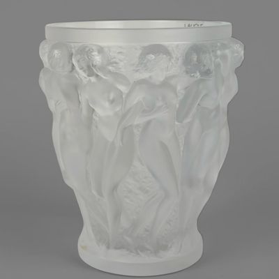 Large Lalique Bacchantes Vase