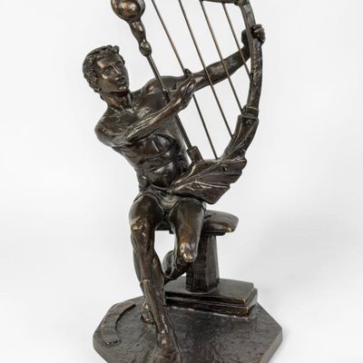 Yiannis Koutsis "David" Bronze Sculpture