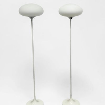 Pair of Mid Century Modern Laurel Lamp Co Mushroom Floor Lamps
