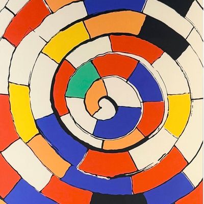 Alexander Calder "Spirals" Lithograph
