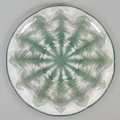 R. Lalique "Dandelion" Glass Tray