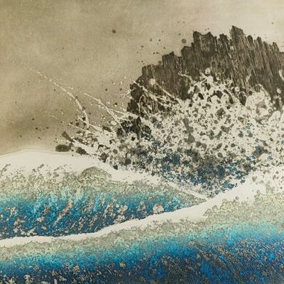 Yannick Ballif  "Vague" Aquatint