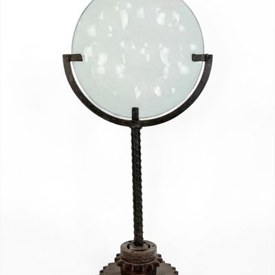 Feliciano Bejar Style Glass & Metal Sculpture