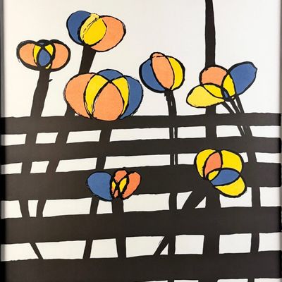 Alexander Calder "Flowers" Lithograph