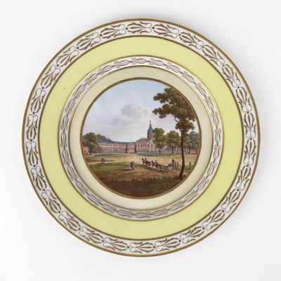 19th Century KPM Style Charlottenburg Plate