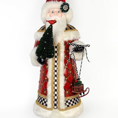 MacKenzie Childs Designer Santa Claus Figure