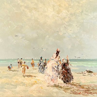 Marie Charlot "Sentell #6" Oil on Canvas