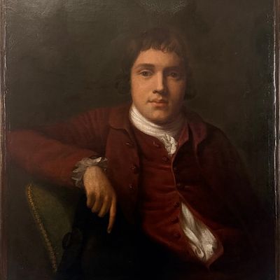 18th Century Dutch Portrait Oil on Canvas