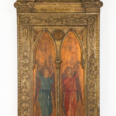 After Fra Angelico 19th Century Devotional Tabernacle Panel