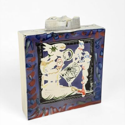 Gilbert Portanier 'Abstract Shapes' Ceramic Vase (F)
