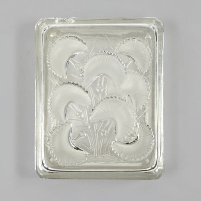 Lalique "Bluets" Glass Vanity Dish