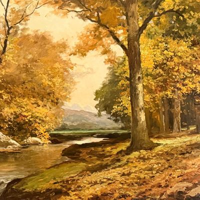 Robert Wood "Tranquility" Oil on Canvas