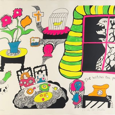 Niki de Saint Phalle "The Witches Tea Party" Serigraph