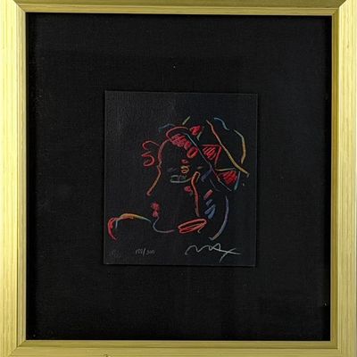 Peter Max Portrait from "Romance Suite II" Serigraph