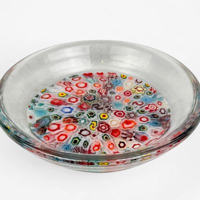 Venini Murano Millefiori Glass Dish