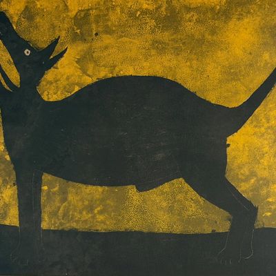 Rufino Tamayo "Perro" Colored Lithograph