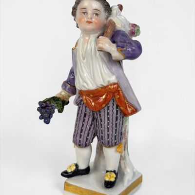 Meissen 'Boy With Grapes' Porcelain Figure