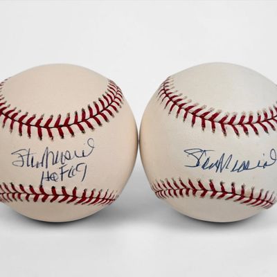 (2) Signed Stan "The Man" Musial Official Major League Baseballs