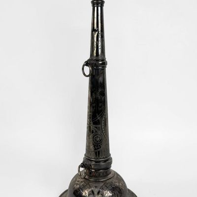 Sale Photo Thumbnail #119: Antique Silverplated Firemans Trumpet