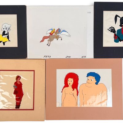 Sale Photo Thumbnail #104: Group of Original Animation Cels