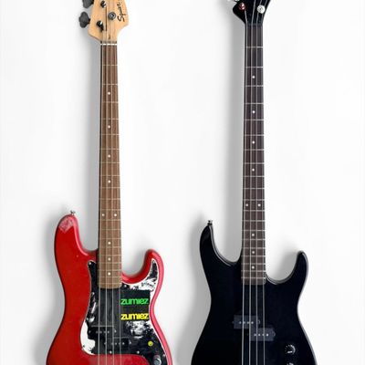 (2) Electric Bass Guitars