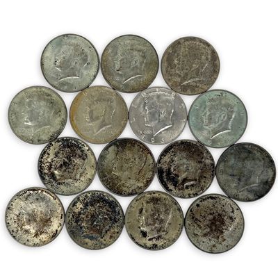 Sale Photo Thumbnail #200: (15) Silver Half Dollars