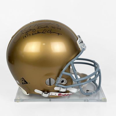 Signed Joe Montana Notre Dame Football Helmet