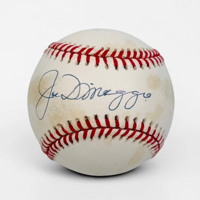 Signed Joe DiMaggio American League Offical Ball Baseball