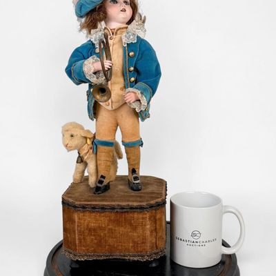 Sale Photo Thumbnail #115: Leopold Lambert & Jumeau "Boy Playing Horn" Musical Automaton