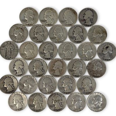 Sale Photo Thumbnail #202: (30) Silver Quarters